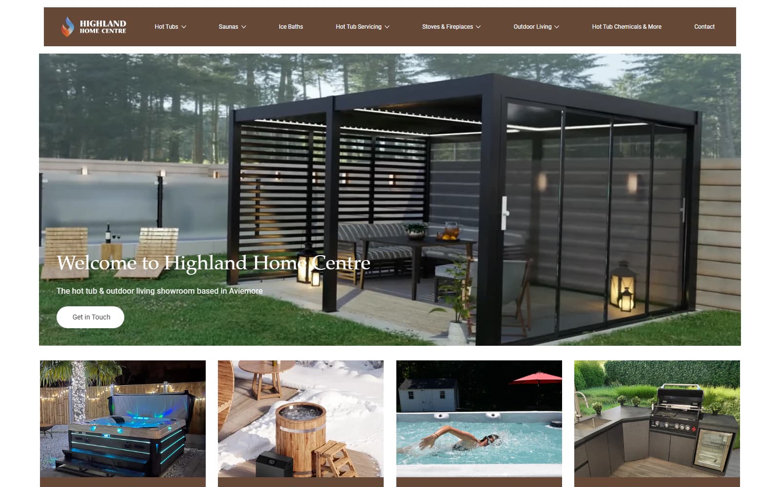 Highland Home Centre website homepage